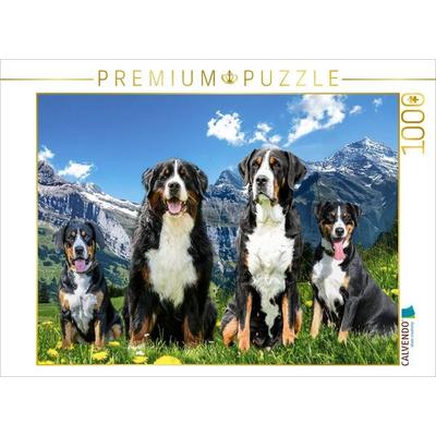 CALVENDO Puzzle Schweizer Sennenhund | 1000 Teile Lege-Größe 64x48cm Foto-Puzzle für glückliche Stunden