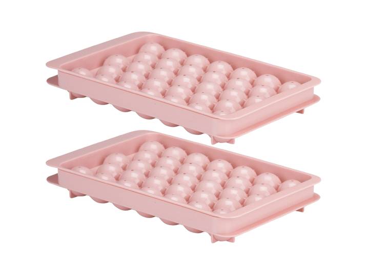 2er-Set Eiswürfelform für 33 Eiskugeln, Ø 2,5 cm