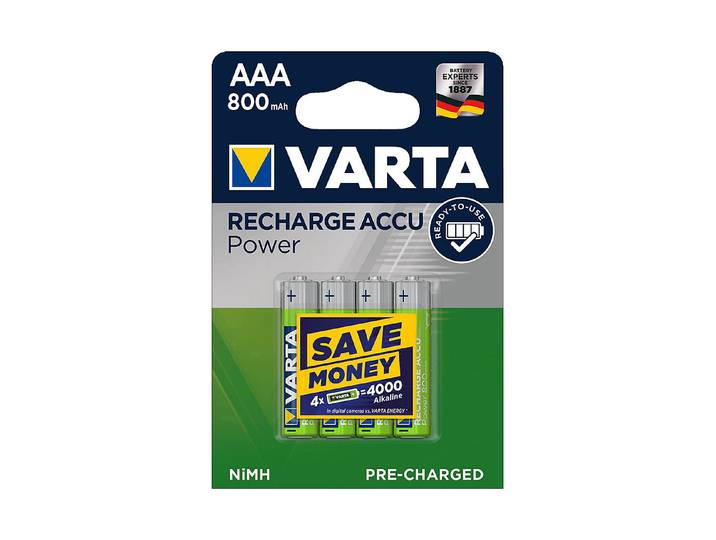Varta Accu Power Aaa/Lr03 800mAh 4 Stück
