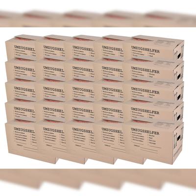 Umzugskarton 25 Stück bedruckt 59x34x35cm Traglast bis 30kg Aufbewahrung Kiste