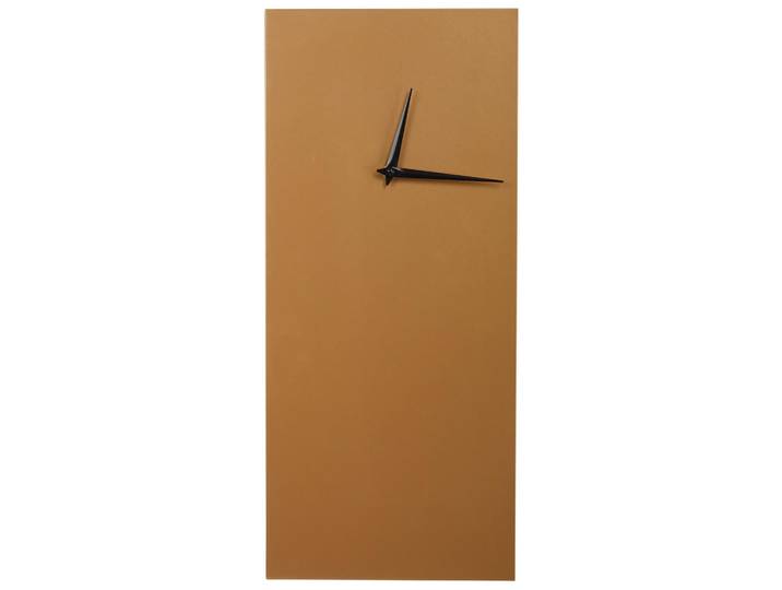 Beliani Wanduhr Metall gold Pombal, Goldfarben, Mode, 22x50x2 cm, Dekoration, Uhren, Wanduhren