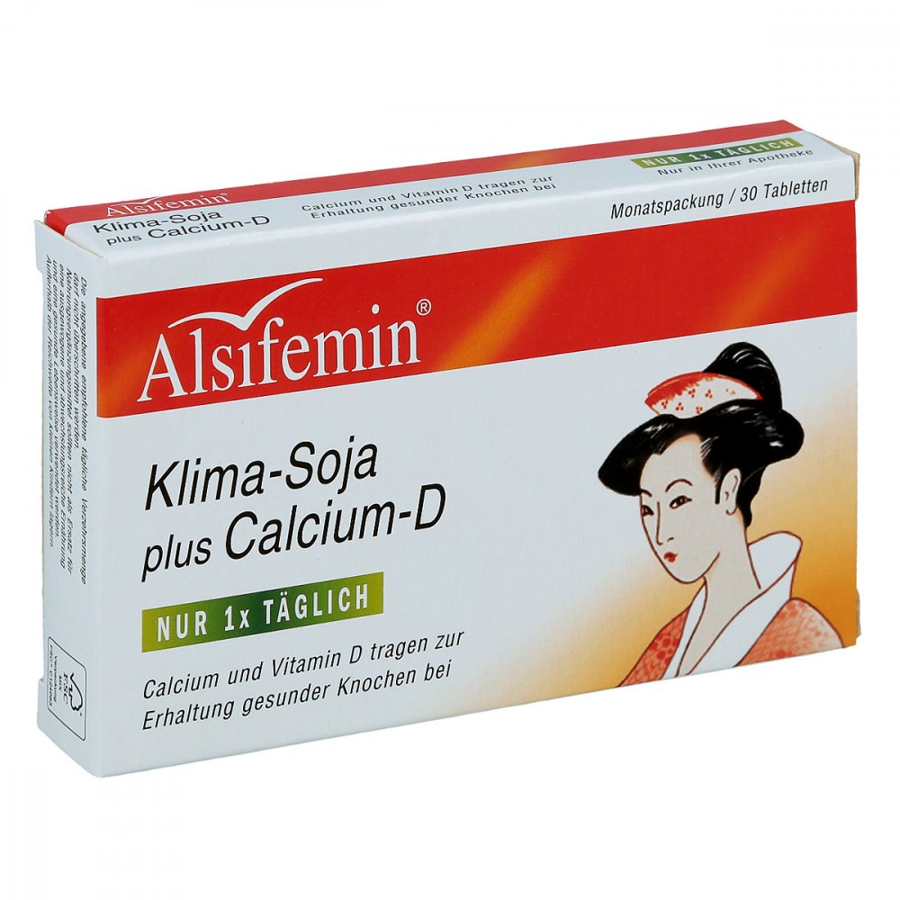 Alsitan GmbH Alsifemin Klima Soja + Calcium + Vitamin D Tabletten 01698356
