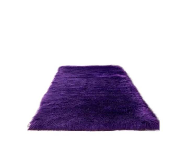Weiche, flauschige weiße Teppiche for den Nachttisch im Schlafzimmer Pelziger Sofa-Teppich for Wohnzimmer, Mädchenzimmer, Plüschteppich, Heimdekoration(Purple,120x160cm(47x62in))