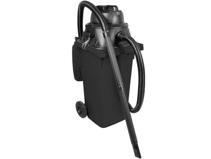 BRB Nass-/Trockensauger/Industriesauger 1100 Watt, mit 120 Liter Behälter (DIN Mülltonne) (grau)