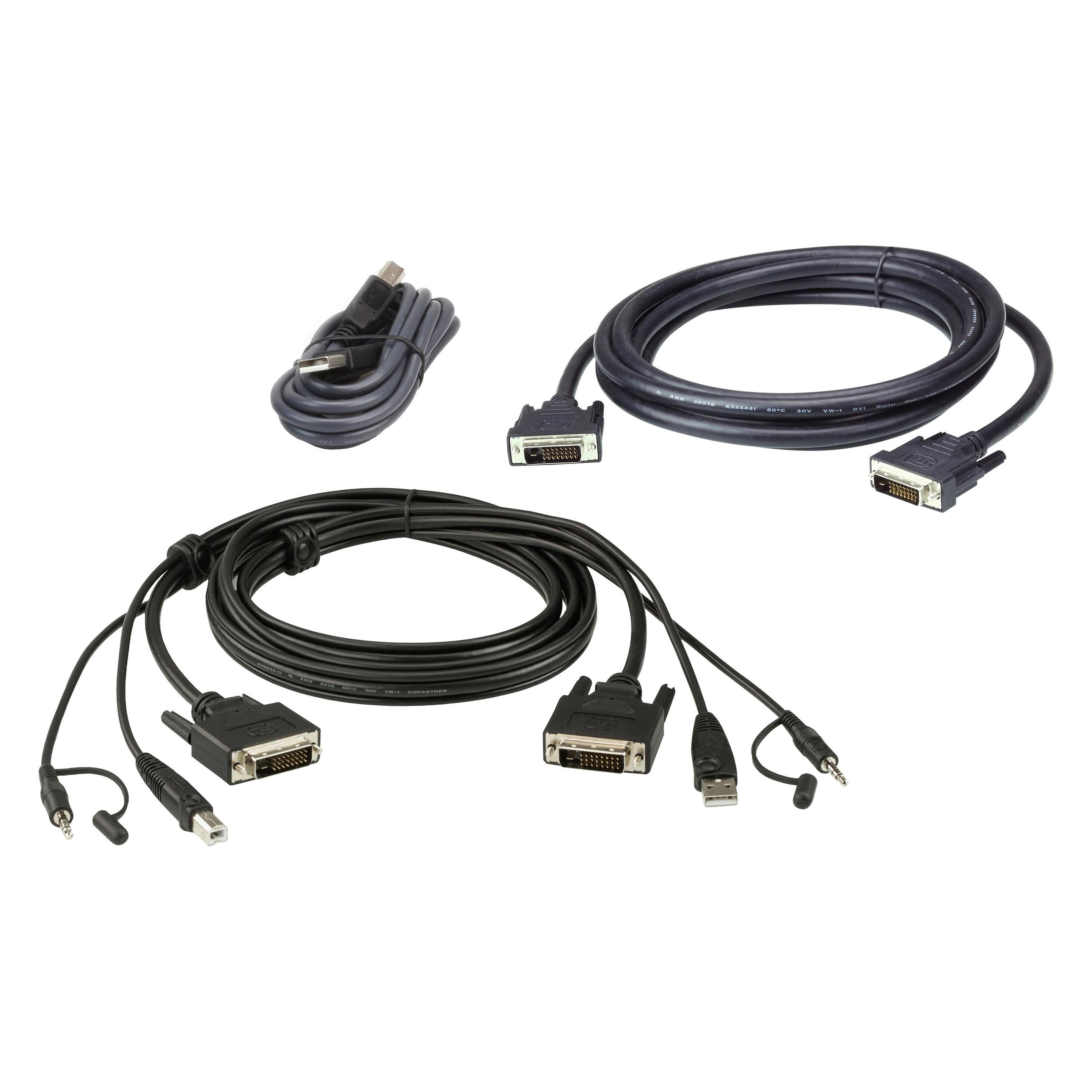 Aten CABLE KIT DUAL DVI-Dd/USB/SP L:3M (2L-7D03UDX5)