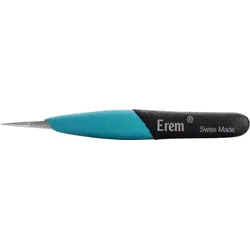 EREM EOODSA - Präzisionspinzette, EOODSA, gerade Spitzen, robust, 123 mm