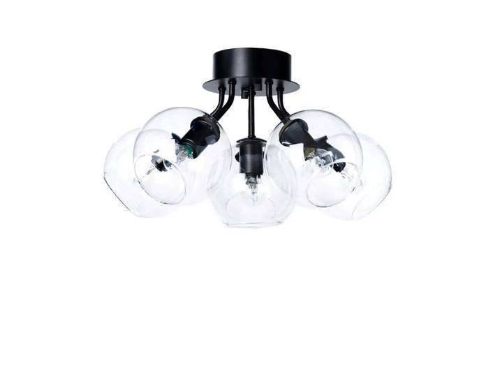 CO Bankeryd Plafonnier Tage noir-verre transparent