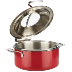 APS Chafing Dish "ORBIT", Pfanne + Kochtopf, Rot