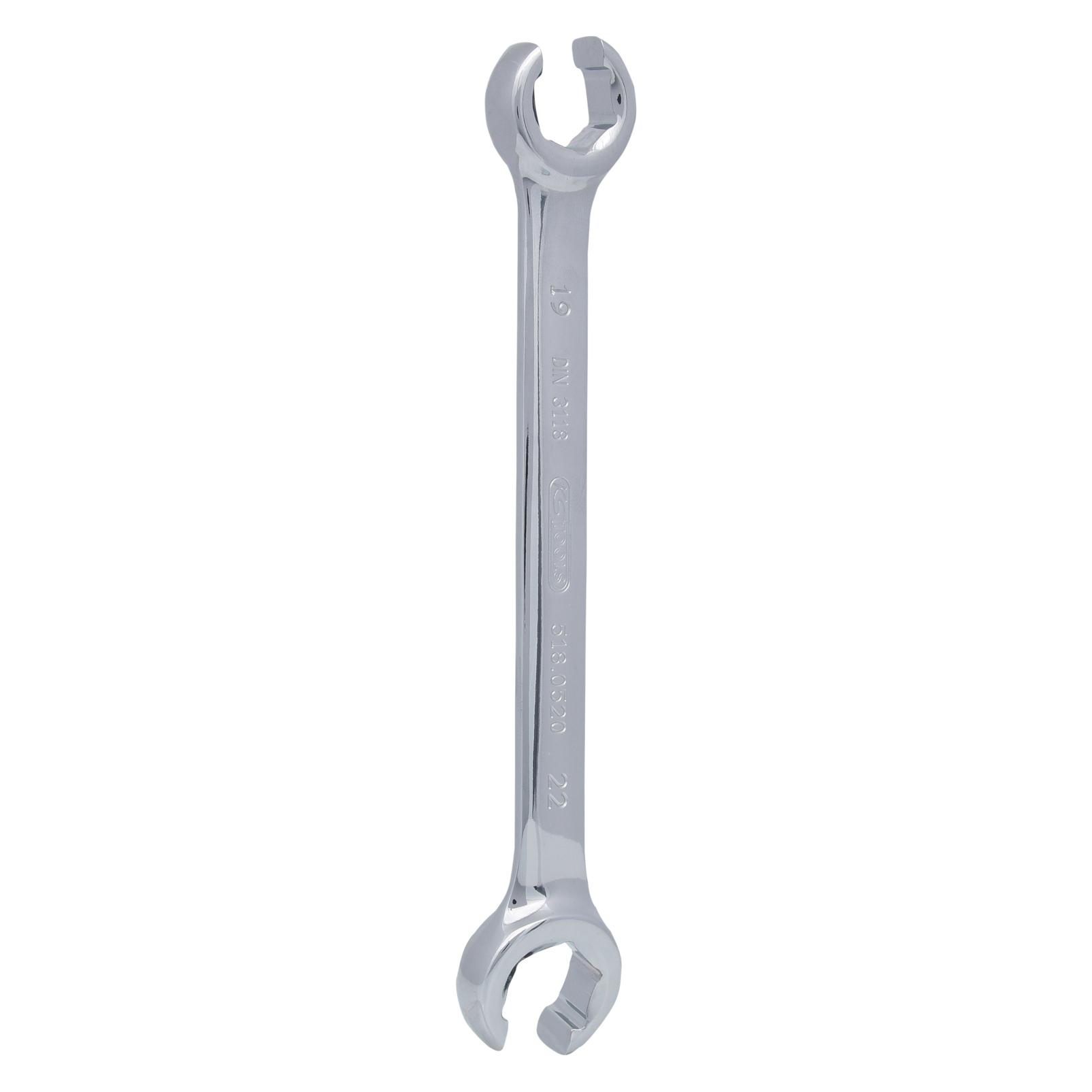 KS Tools CHROMEplus Offener Doppel-Ringschlüssel (19 mm, 22 mm) (518.0520)