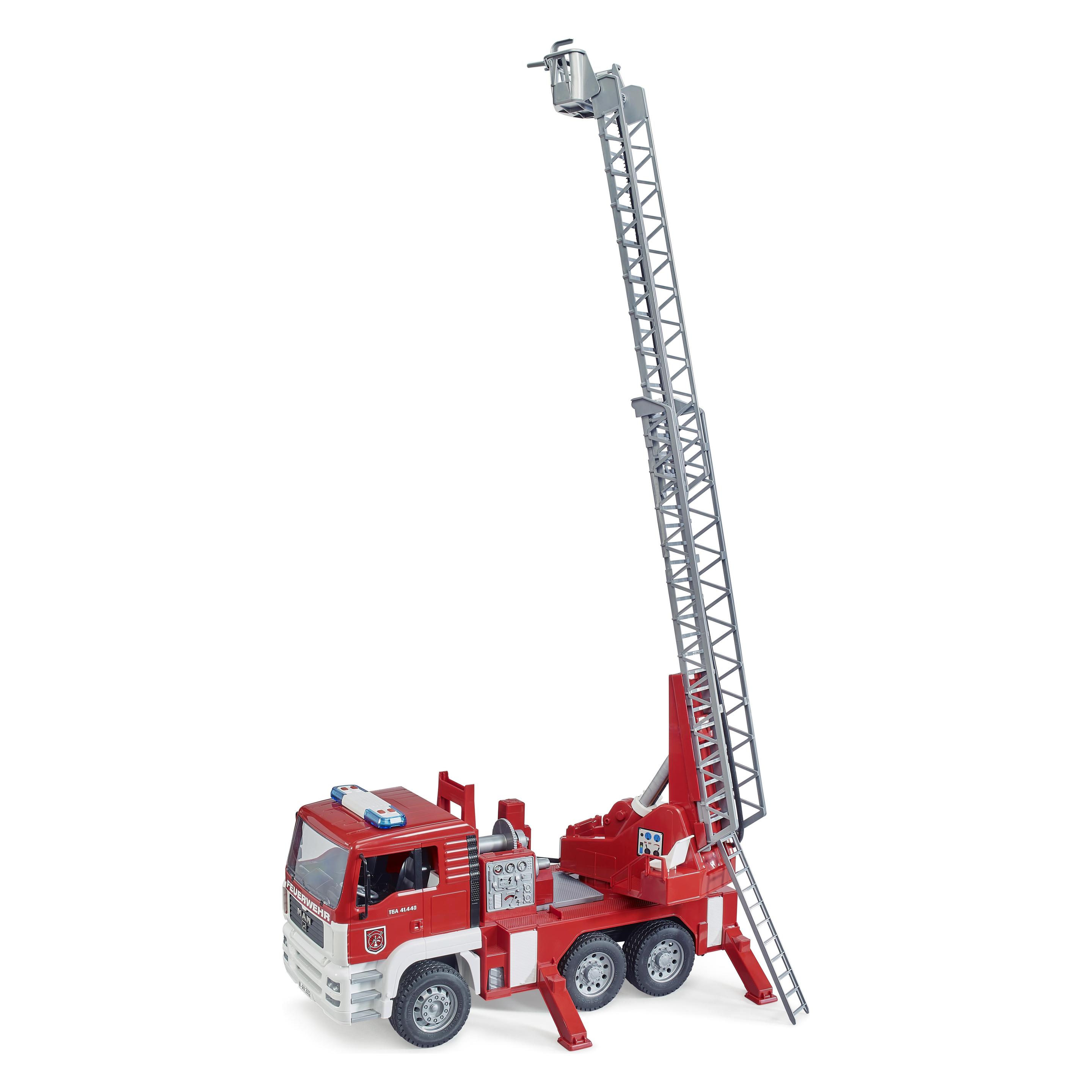 Bruder Man Feuerwehr mit Drehleiter (02771)