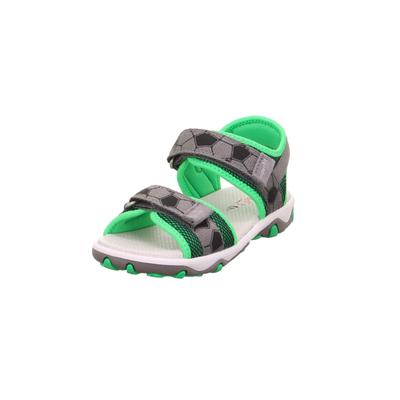 Sandale SUPERFIT "MIKE 3.0 WMS: mittel", Mädchen, Gr. 29, hellgrau, hellgrün, Textil, Schuhe Sandale, Klettschuh, in WMS: Weite mittel, Größenschablone zum Download