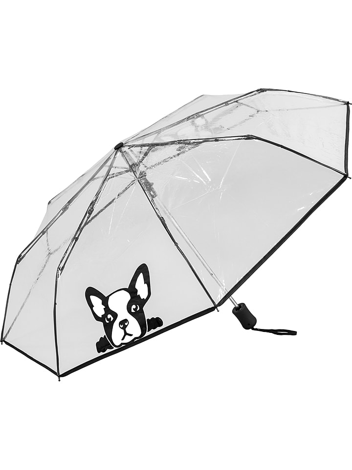 SUSINO Taschenschirm "Dog Printed" in Transparent/ Schwarz - Ø 98 cm - onesize