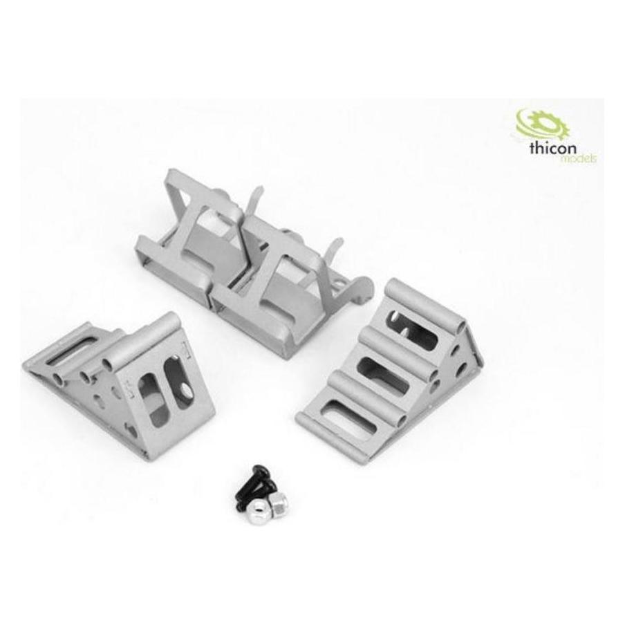 Thicon Models 1:14 Hemmschuh-Set V2A mit Halter für Kotflügel (50276)