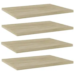 vidaXL Bücherregal-Bretter 4 Stk. Sonoma-Eiche 40x30x1,5 cm