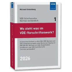 Wo steht was im VDE-Vorschriftenwerk? 2026, Fachbücher von Michael Kreienberg