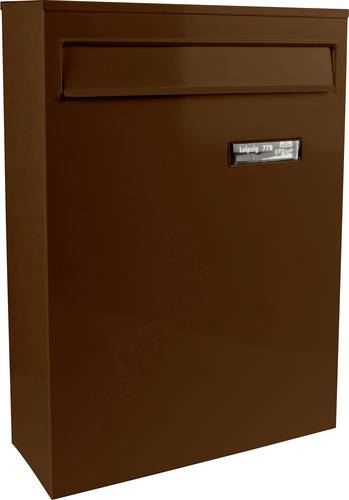 Burg Wächter LEIPZIG 778 BR Briefkasten Stahlblech Braun