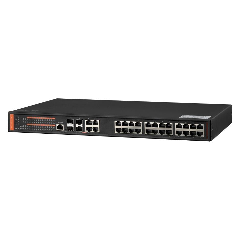 BCS BCS-SP24G04G-4SFP-M Verwalteter PoE-Switch 24 Ports 1Gbps mit 400W Leistung (24 Ports) (BCS-SP24G04G-4SFP-M)