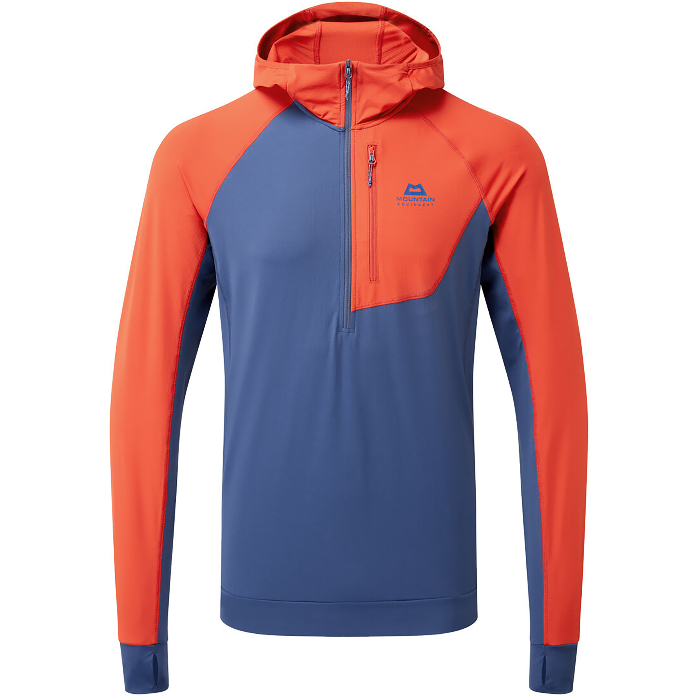 Mountain Equipment Aiguille Zip Herren Hoodies blau Größe XXL Trekking Elastisch