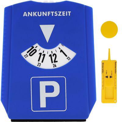 First Aid Only Parkscheibe, 5-in-1 Funktion, eckig, L 190 x B 140 mm, Kunststoff, blau
