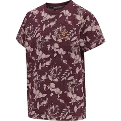 HUMMEL hmlHAZEL T-SHIRT S/S windsor wine 122