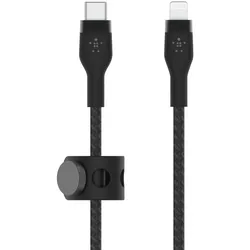 Belkin BoostCharge Pro Flex USB-C Kabel mit Lightning Connector (3 m, schwarz)