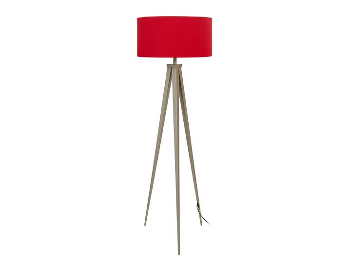 Lampadaire Meren 50 x 152 x 50cm Gris/Rouge/Rouge/Gris Coton E27