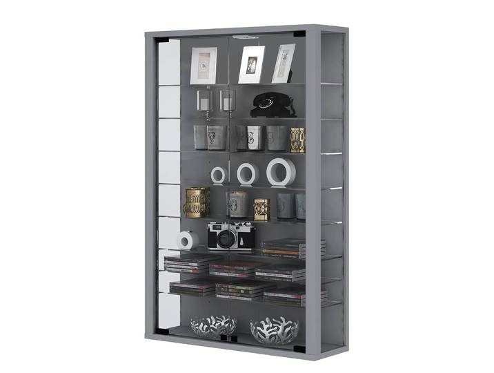 Vitrine Vitrosa II 59 x 90 x 18cm Argenté/Argenté