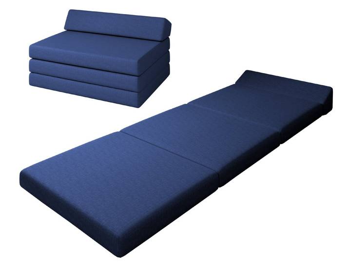 Klappmatratze Premium Klappmatratze mit Kopfteil, sunnypillow, .