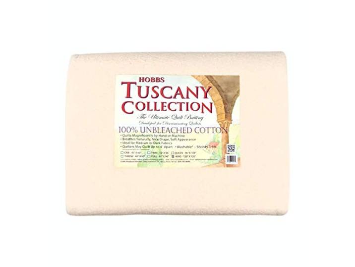Hobbs Bonded Fibers Tuscany Unbleach Baumwoll-King-Size-Bett, naturfarben