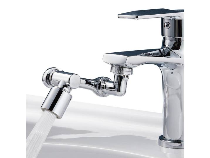 Drehbarer Wasserhahnaufsatz 1080 Grad Multifunktional mit 2 Wasserauslassmodi Kupfer für Bad Küche