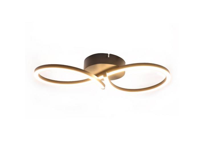 Nettlife Led-Deckenleuchte Mackall 19/45/8cm, Schwarz, Metall, LED integrated, 19x8x45 cm, Lampen & Leuchten, Innenbeleuchtung, Deckenleuchten, Deckenleuchten