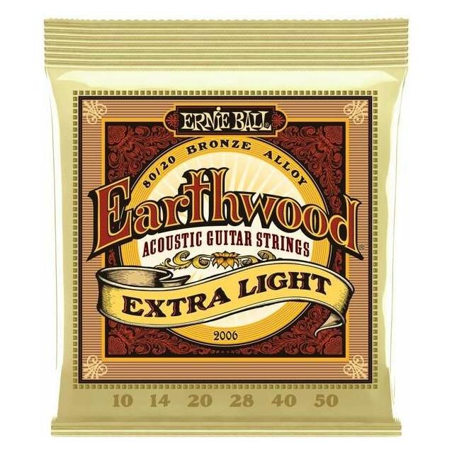 Ernie Ball Earthwood Extra Light Bronze (6x, Gitarre, 0.05") (P02006)