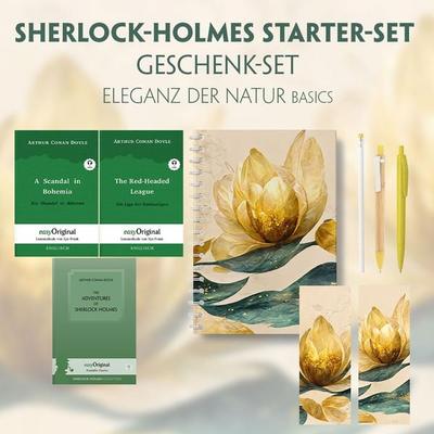The Adventures of Sherlock Holmes Starter-Paket Geschenkset (mit Audio-Online) + Eleganz der Natur Schreibset Basics, Set von Arthur Conan Doyle,