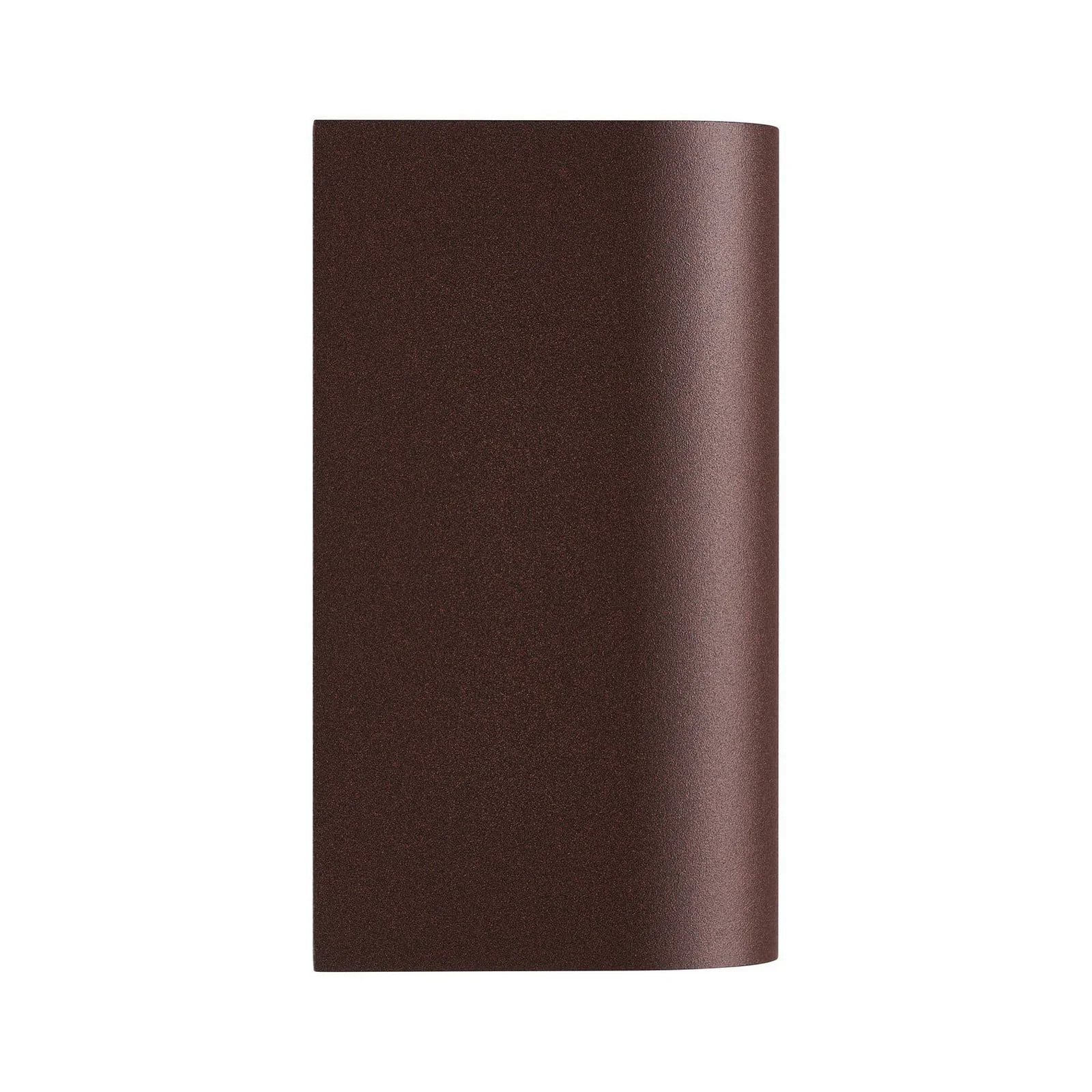 Nordlux Dion Double up & down outdoor wandlamp, bruin, aluminium en glas, IP44
