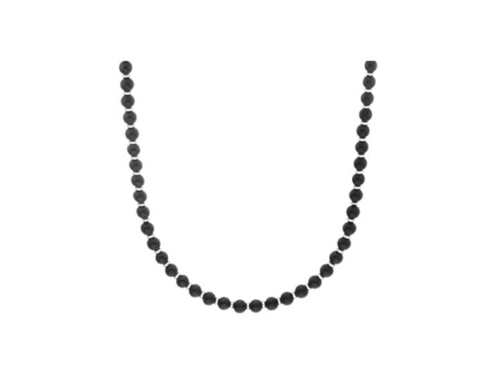 s.Oliver Halskette Edelstahl Herren Halsschmuck, mit Achat, 50+5 cm, Silber, Kommt in Schmuck Geschenk Box, 2038004