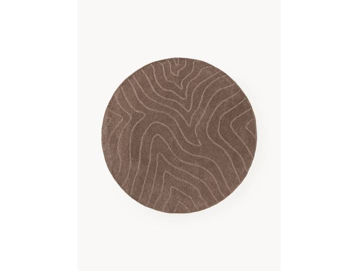 Tapis rond en laine tufté main Aaron