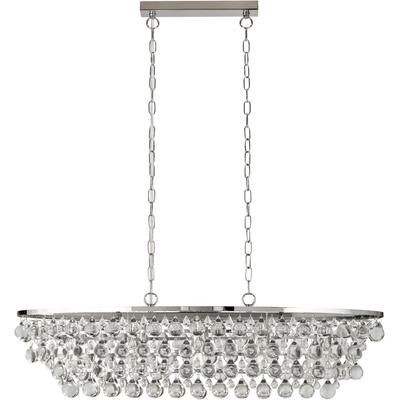 SEARCHLIGHT Hängeleuchte "Hängeleuchte Michelle, 5-flammig", silber (chrom), 5, H: 28cm, 1 Stk., Leuchten, Glamourös, Hängeleuchte
