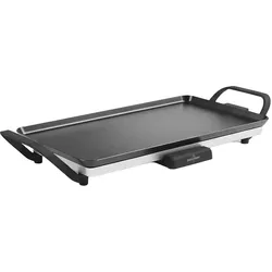 Swiss haus Teppanyaki Elektrogrill 1360W antihaft, Kontaktgrill, Schwarz