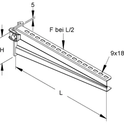 Rico Ausleger 16B8-600-W