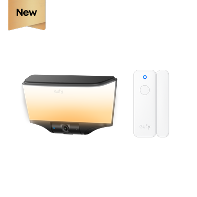 eufy Wall Light Cam S4 + Entry Sensor White