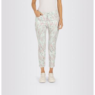 7/8-Hose MAC "Dream Summer", Damen, Gr. 34, Länge 28, grün (dust, mint grün), Denim/Jeans, Obermaterial: 88% Baumwolle, 8% Elastomultiester, 4% Elasthan, unifarben, figurbetont knöchelfrei, Hosen 7/8-Hose, Hochelastische Qualität