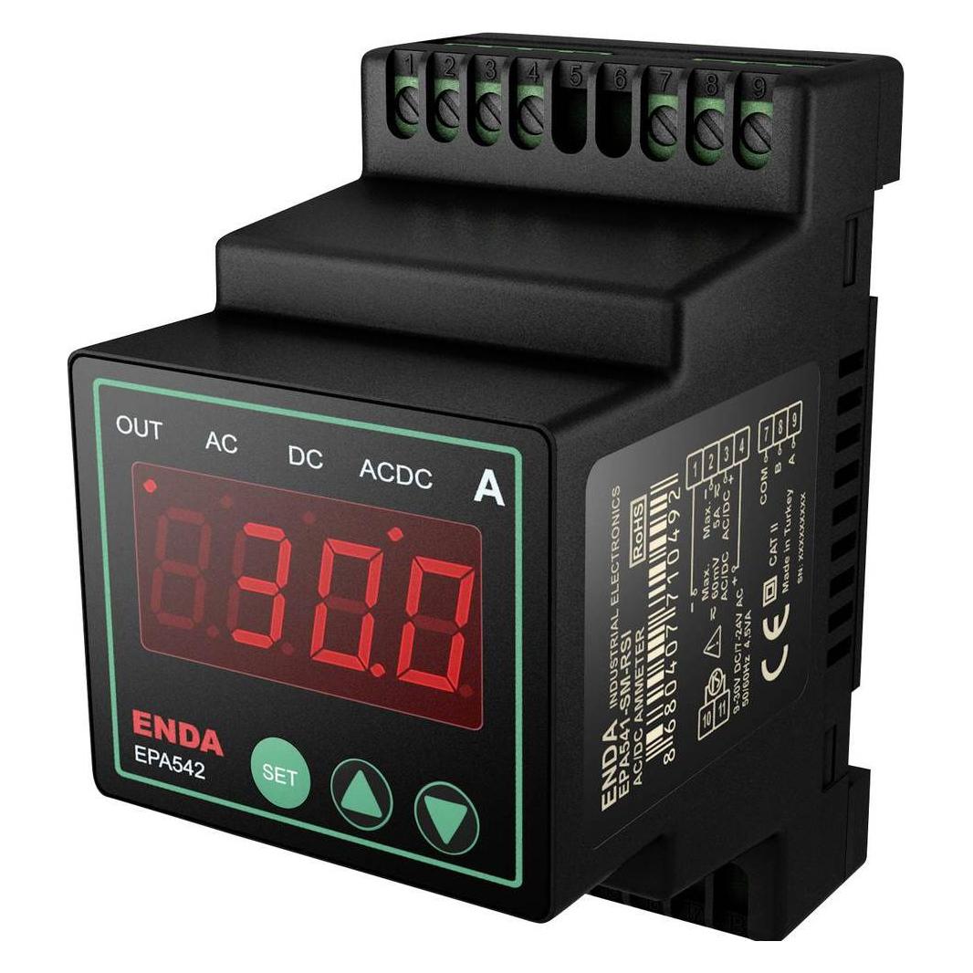 Enda AC/DC-Amperemeter EPA542-UV-R-RSI Digitales Hutschienenmessgerät (EPA542-UV-R-RSI)