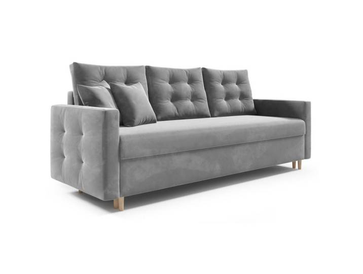 Sepro Meble Sofa Hellgrau Peti Gepolstert, Grau, 217x97x87 cm, Wohnzimmer, Sofas & Couches, Sofas