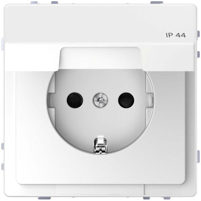 Merten Prise SCHUKO anthracite avec couvercle rabattable MEG2310-6034 (MEG2310-6034)