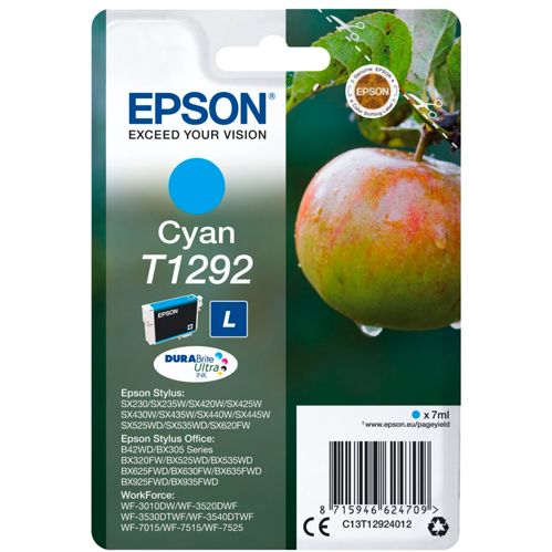 Epson Tintenpatrone cyan DURABrite T 129 T 1292