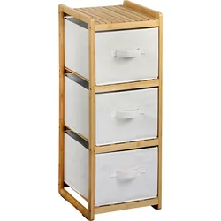 Regal mit 3 Boxen, Bambus, FSC