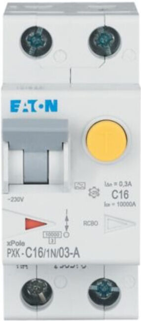 Eaton Interrupteur différentiel/sectionneur C 16A 1p+N 300mA PXK-C16/1N/03-A (236972)