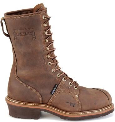 "Carolina Linesman 10"" Composite Toe - Mens 9 Brown Boot E2"