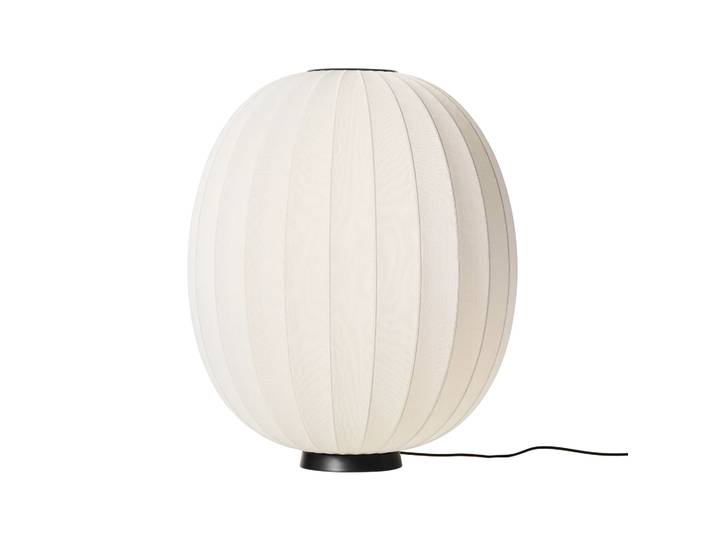 Made By Hand Lampe sure pied Knit-Wit 65 High Oval Level Pearl white