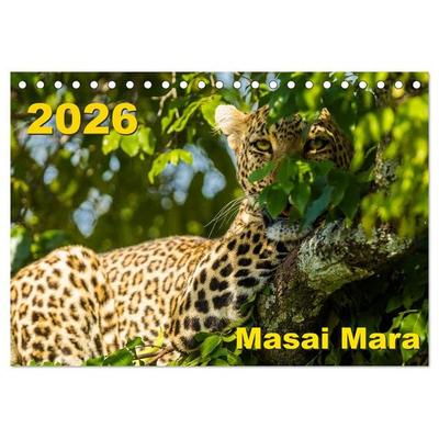 Masai Mara 2026 (Tischkalender 2026 DIN A5 quer), CALVENDO Monatskalender